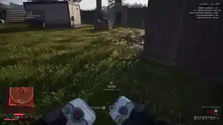 WARDOGS player building FOB fortifications with a hammer